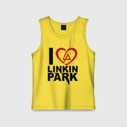 Детская майка хлопок I love Linkin Park