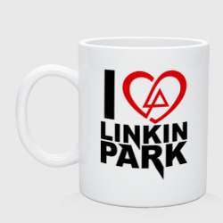 Кружка керамическая I love Linkin Park