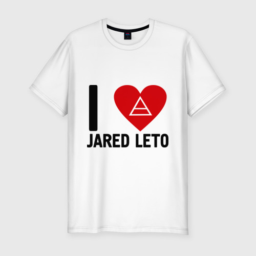 Мужская футболка хлопок Slim I love Jared Leto