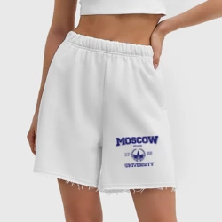 Женские шорты oversize футер хлопок MGU Moscow University - фото 2