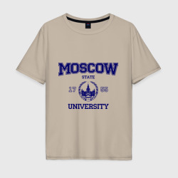 Мужская футболка хлопок Oversize MGU Moscow University