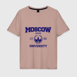 Мужская футболка хлопок Oversize MGU Moscow University