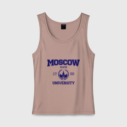 Женская майка хлопок MGU Moscow University