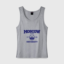 Женская майка хлопок MGU Moscow University