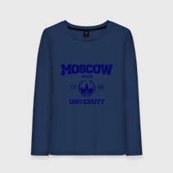 Женский лонгслив хлопок MGU Moscow University