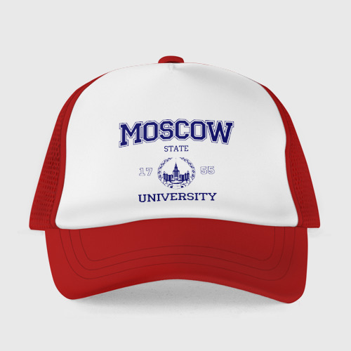 Детская кепка тракер MGU Moscow University, цвет красный - фото 2