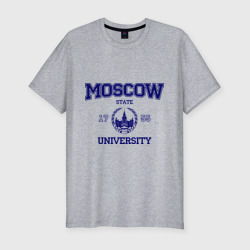 Мужская футболка хлопок Slim MGU Moscow University
