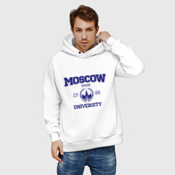 Мужское худи Oversize хлопок MGU Moscow University - фото 2
