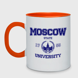 Кружка двухцветная MGU Moscow University