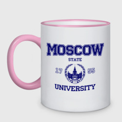 Кружка двухцветная MGU Moscow University