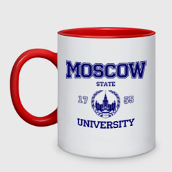 Кружка двухцветная MGU Moscow University