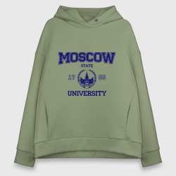 Женское худи Oversize хлопок MGU Moscow University