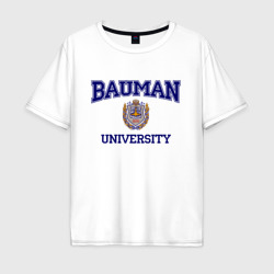 Мужская футболка хлопок Oversize Bauman University