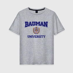 Женская футболка хлопок Oversize Bauman University