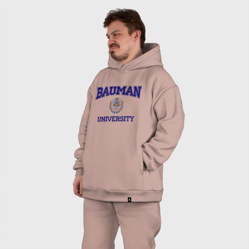 Мужской костюм oversize хлопок с принтом BAUMAN University, фото #5