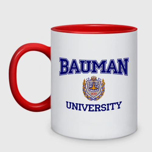 Кружка двухцветная Bauman University