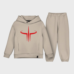 Детский костюм хлопок Oversize Quake logo