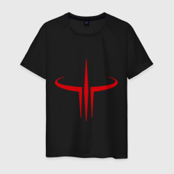 Quake logo – Мужская футболка хлопок с принтом купить со скидкой в -20%