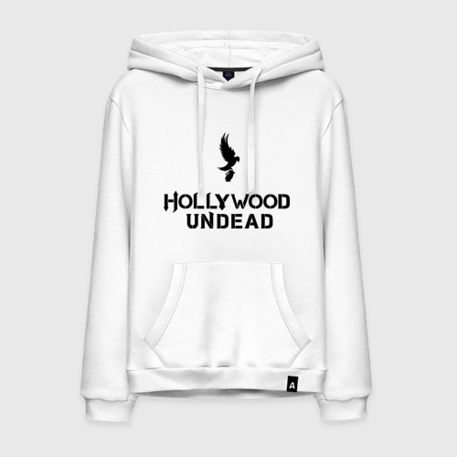 Мужская толстовка хлопок Hollywood Undead logo, цвет белый