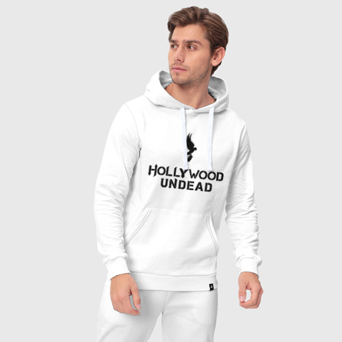 Мужской костюм хлопок с толстовкой Hollywood Undead logo - фото 5