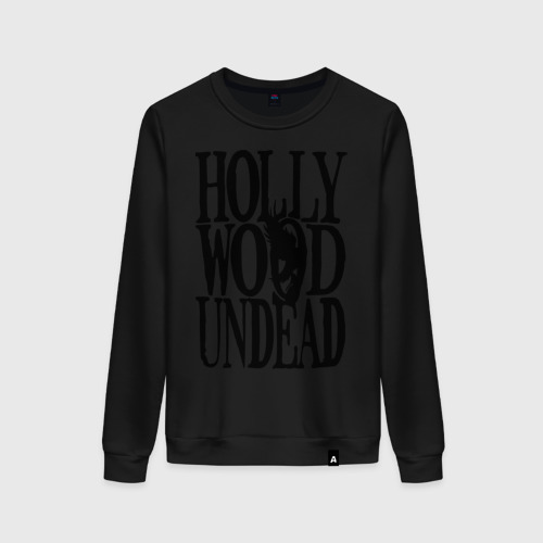 Женский свитшот хлопок HollyWoodUndead, цвет черный