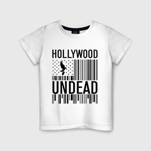 Детская футболка хлопок Hollywood Undead flag