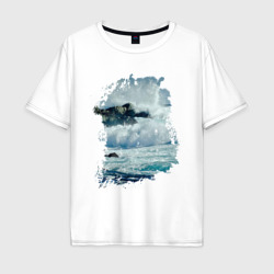 Мужская футболка хлопок Oversize Seaside