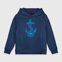 Детское худи Oversize хлопок Blue anchor