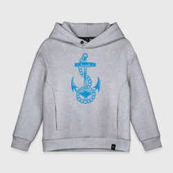 Детское худи Oversize хлопок Blue anchor