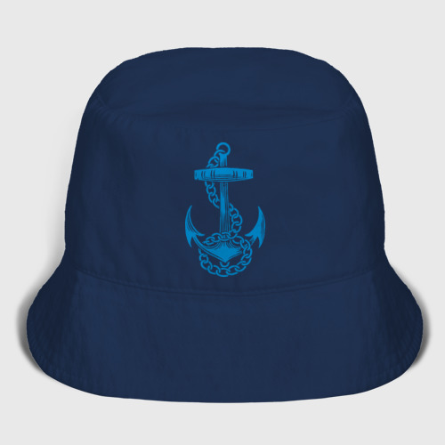 Мужская панама хлопок Blue anchor, цвет темно-синий