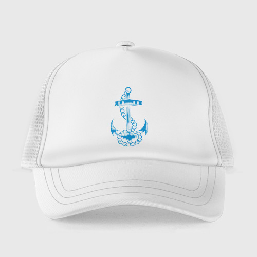 Детская кепка тракер Blue anchor, цвет белый - фото 2