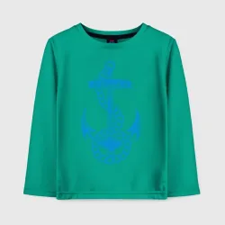 Детский лонгслив хлопок Blue anchor