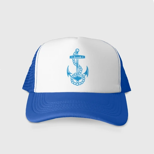 Кепка тракер с сеткой Blue anchor