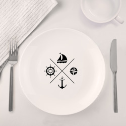 Набор: тарелка + кружка Sailor theme - фото 2
