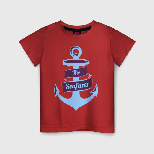 Детская футболка хлопок The Seafarer, цвет красный