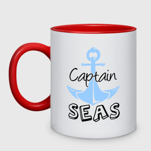 Кружка двухцветная Captain seas