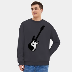 Мужской свитшот oversize без начеса хлопок Гитара - фото 2