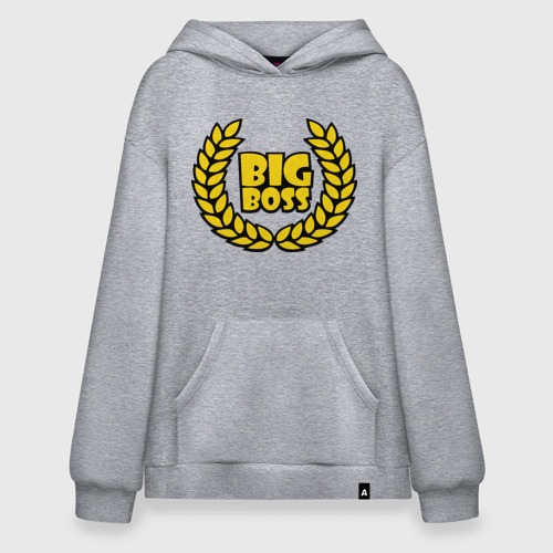 Худи SuperOversize хлопок Big Boss Лавры, цвет меланж