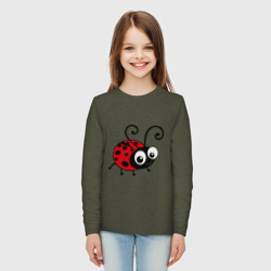 Детский лонгслив хлопок Божья коровка - фото 2