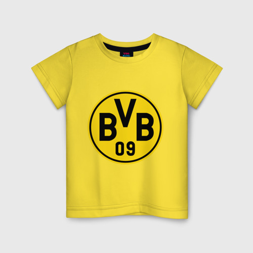 Детская футболка хлопок Borussia Dortmund, цвет желтый