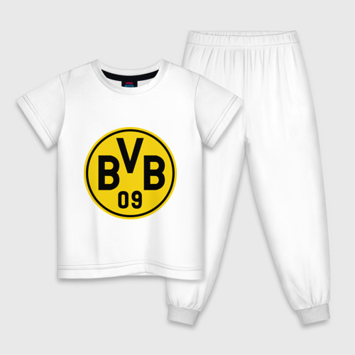 Детская пижама хлопок Borussia Dortmund, цвет белый