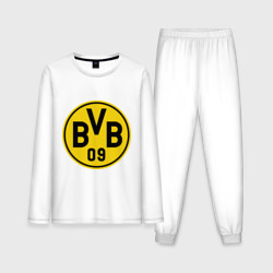 Мужская пижама с лонгсливом хлопок Borussia Dortmund