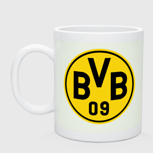 Кружка керамическая Borussia Dortmund, цвет фосфор