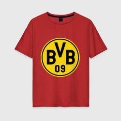 Женская футболка хлопок Oversize Borussia Dortmund