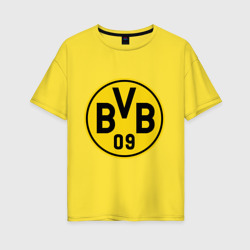 Женская футболка хлопок Oversize Borussia Dortmund