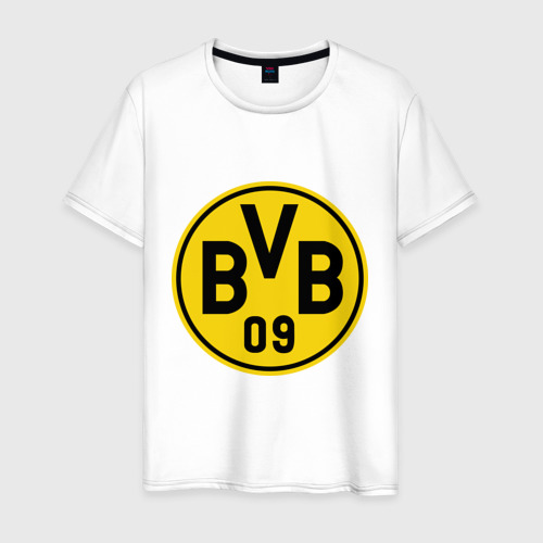 Мужская футболка хлопок Borussia Dortmund, цвет белый