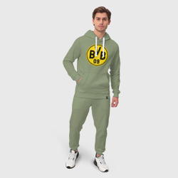 Мужской костюм хлопок с толстовкой Borussia Dortmund - фото 2