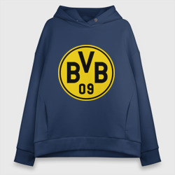 Женское худи Oversize хлопок Borussia Dortmund