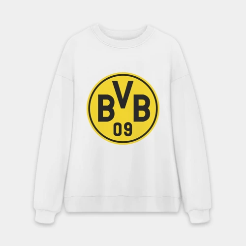 Мужской свитшот oversize без начеса хлопок Borussia Dortmund