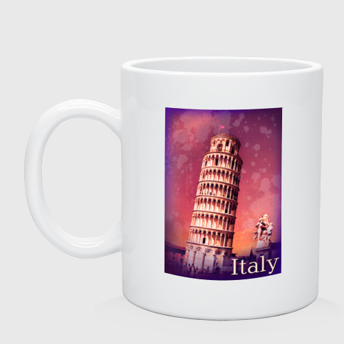 Кружка керамическая Италия. Пизанская башня